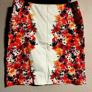 Marisa Christina floral pencil skirt size 12